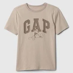 Boys Logo Print Relaxed Fit Round-Neck T-Shirt-image-86