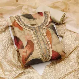 nyrika Women Floral Unstitched Dress Material image 1