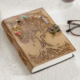 handicraft-palace Tree Embossed Handmade Diary with Metal Lock-picture-38