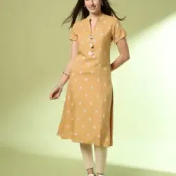 acai Women Geometric Print A-Line Kurta with Insert Pocket-picture-31