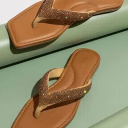 inc 5 Women Embellished Thong-Strap Flat Sandals-picture-19