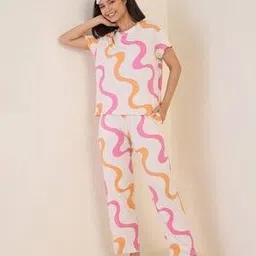 sweet dreams Women Printed T-Shirt & Pyjamas Set-picture-30