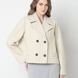 vero moda Women Relaxed Fit Double-Breasted Blazer-picture-18