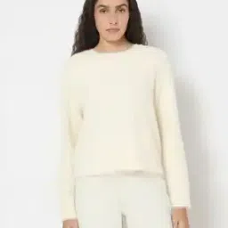 vero moda Women Ribbed Crew-Neck Pullover-picture-15