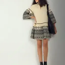 vero moda Women Embroidered A-Line Dress-picture-28