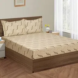 swayam Abstract Print Double Bedsheet with Pillow Covers-picture-49