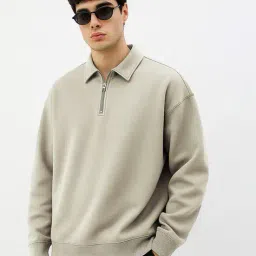 maniac  Oversized Fit Collar Neck Sweatshirt image 1