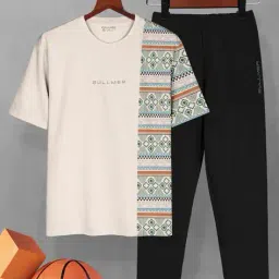 bullmer Men Cotton T-shirt & Track Pants image 1