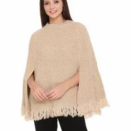 twenty me Crew-Neck Poncho with Tassels-picture-18