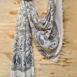 molcha by babita singh Printed Dupatta with Tassels-picture-45