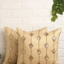 alina decor Set of 2 Embellished Cushion Covers 16" x 16"-picture-51