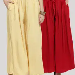 clora creation Pack of 2 Palazzos with Insert Pockets-picture-37