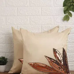 alina decor Pack of 2 Embellished Square Shape Cushion Covers-picture-49