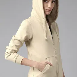 datalact Women Regular Fit Hoodie with Kangaroo Pockets image 1