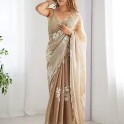 satrani Women Chiffon Saree-picture-12