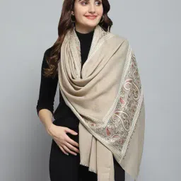 monte carlo Women Paisley Woven Stole with Tassel image 1