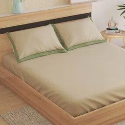 home centre  Cotton 200TC 3Pcs King Fitted Bedsheet Set-picture-13