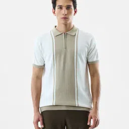 snitch Men Striped Polo T-Shirt image 1