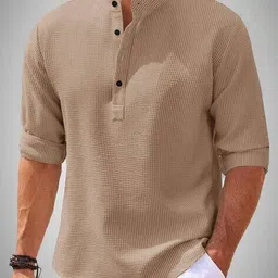 hoodler Men Popcorn Regular Fit Kurta image 1