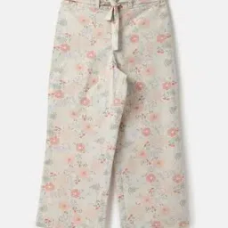 united colors of benetton Floral Print Flat-Front Culottes with Belt-picture-17