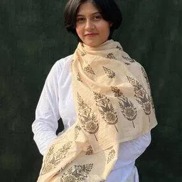 Women Floral Print Cotton Scarf-image-15