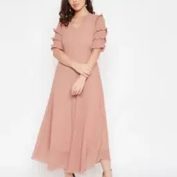 hello design A-line Dress with Ruffle Detail-picture-19