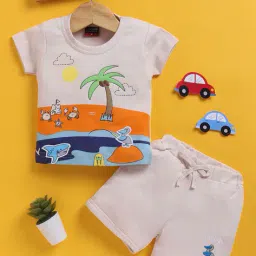 jb club Graphic Print T-Shirt & Shorts Set image 1