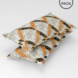 homefab india Set of 4 Geometric Print Pillow Covers 26" x 16"-picture-33