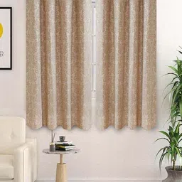 saral home Cotton Window Curtains 2pc image 1