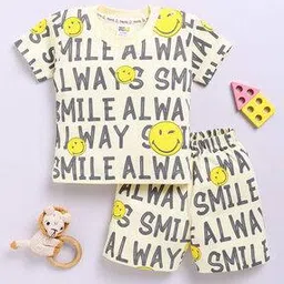 mom's love Infants Graphic Print T-Shirt & Shorts Set-picture-29