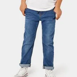 mothercare Mid-Wash Jeans with Drawstring Waist-picture-33