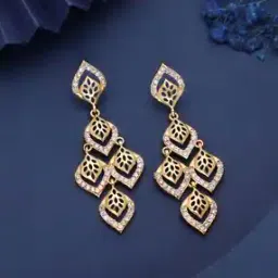 brado jewellery Women Gold-Plated Stone-Studded Danglers Earrings-picture-20