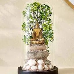 home centre Gold-Plated Lord Buddha Figurine-picture-22