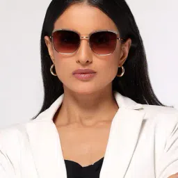 hashtag eyewear Women UV Protected Cat-Eye Sunglasses - B80-682-Brown image 1