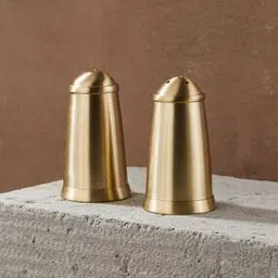 fabindia Padma Brass Salt and Pepper Sprinklers Set-picture-27
