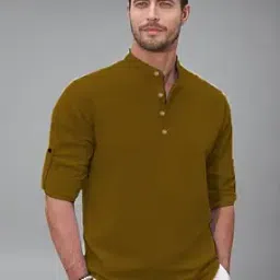 neonomad Men Mandarin-Collar Slim Fit Kurta-picture-11