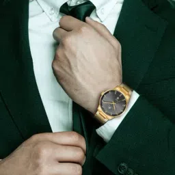 kenneth scott Men Analogue Wrist Watch with Stainless Steel Strap - K22311-TBTB image 1