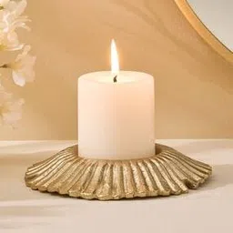 home centre Aluminium Starburst Pillar Candle Holder-picture-34