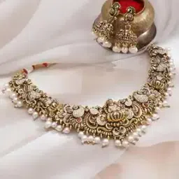 rubans Women Necklace and Earrings Set-picture-43