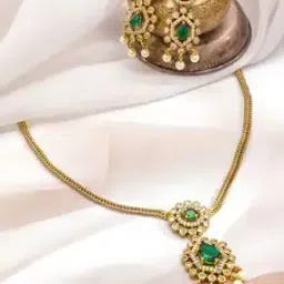 rubans Women Necklace and Earrings Set-picture-24