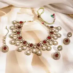 rubans Women Necklace and Earrings Set-picture-38