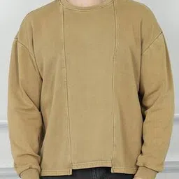 Shein Drop Shoulder Washed Panelled Crew Sweatshirt-picture-33