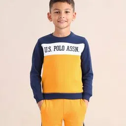 u.s. polo assn. Boys Colourblock Regular Fit Sweatshirt-picture-30