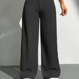 leia Women Relaxed Fit Flat-Front Pants with Insert Pockets-picture-12