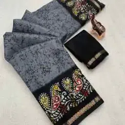 nyrika Women Print Kalamkari Art Pallu Dola Silk Saree -picture-32