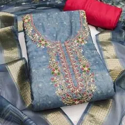 svaraa Women Embellished Unstitched Dress Material-picture-39