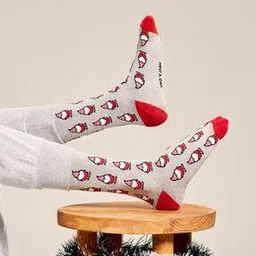 mint & oak Women Santa Claus Print Everyday Socks-picture-27