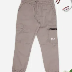 pantaloons junior Boys Relaxed Fit Flat-Front Jogger Pants image 1