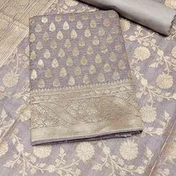 chhabra 555 Women Floral Unstitched Dress Material image 1