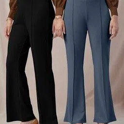 fuback x ag Women Pack of 2 Single-Pleated Relaxed Fit Trousers-picture-49